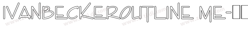 IvanBeckerOutline Me字体转换